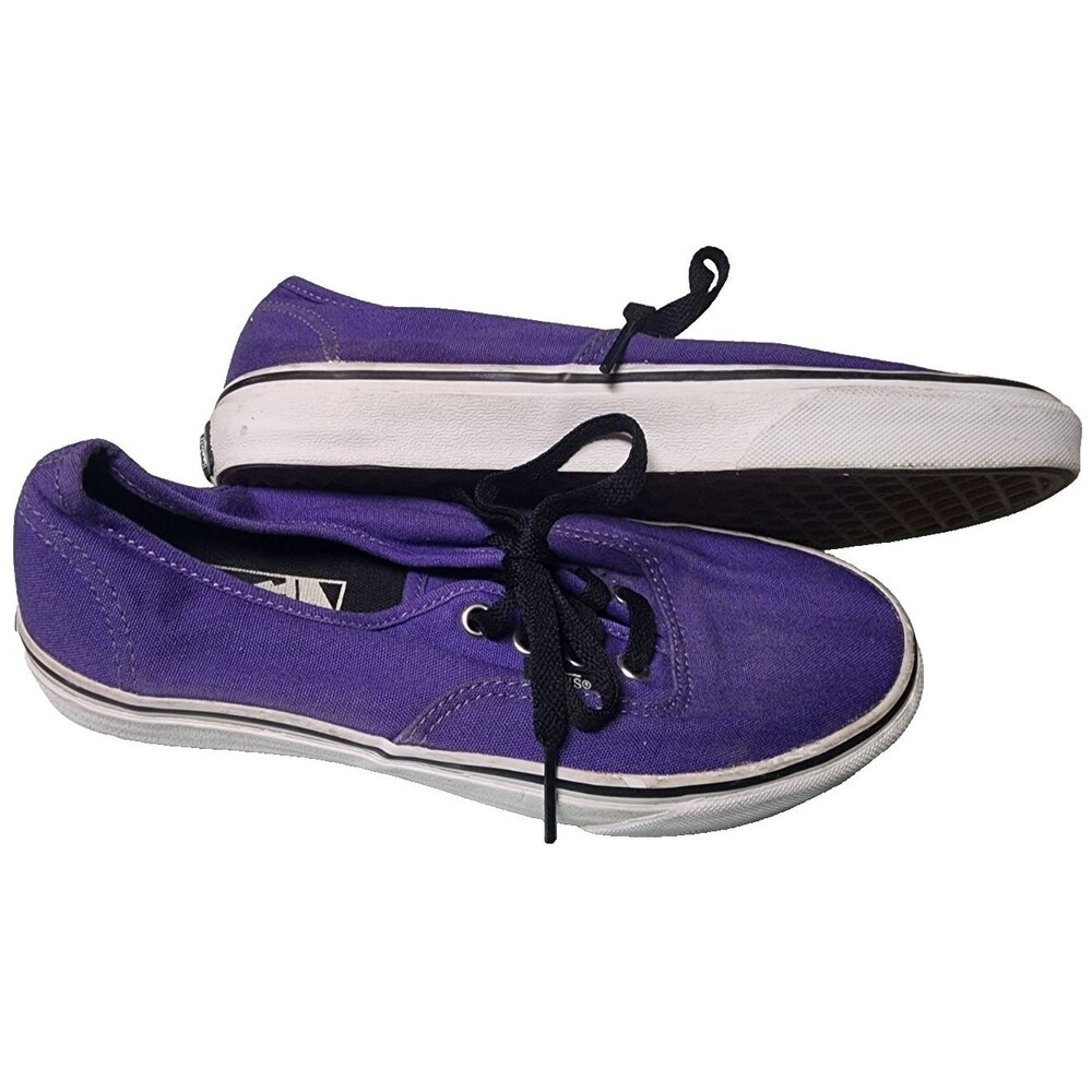 VANS Purple Lace up Unisex W 7 M 5.5 Comfort Canvas Off The Wall